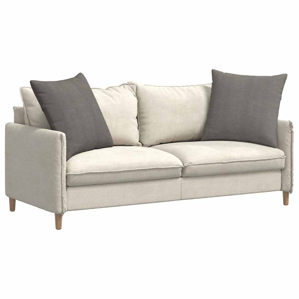 VidaXL coussins de canapé 2 pièces gris clair 80 x 80 cm tissu corde