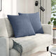 VidaXL coussins de canapé 2 pièces bleu 80 x 80 cm tissu corde