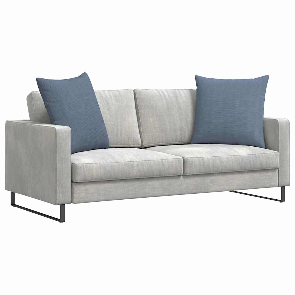 VidaXL coussins de canapé 2 pièces bleu 80 x 80 cm tissu corde