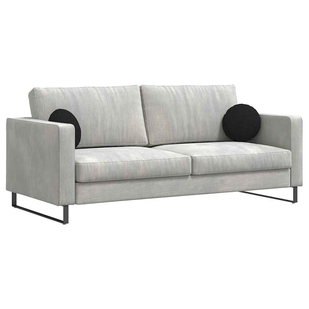 Vidaxx coussins d'assise 2 pcs noir ø30 x 13 cm tissu