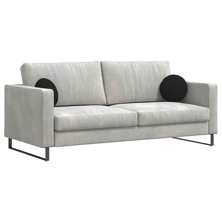 Vidaxx coussins d'assise 2 pcs noir ø30 x 13 cm tissu