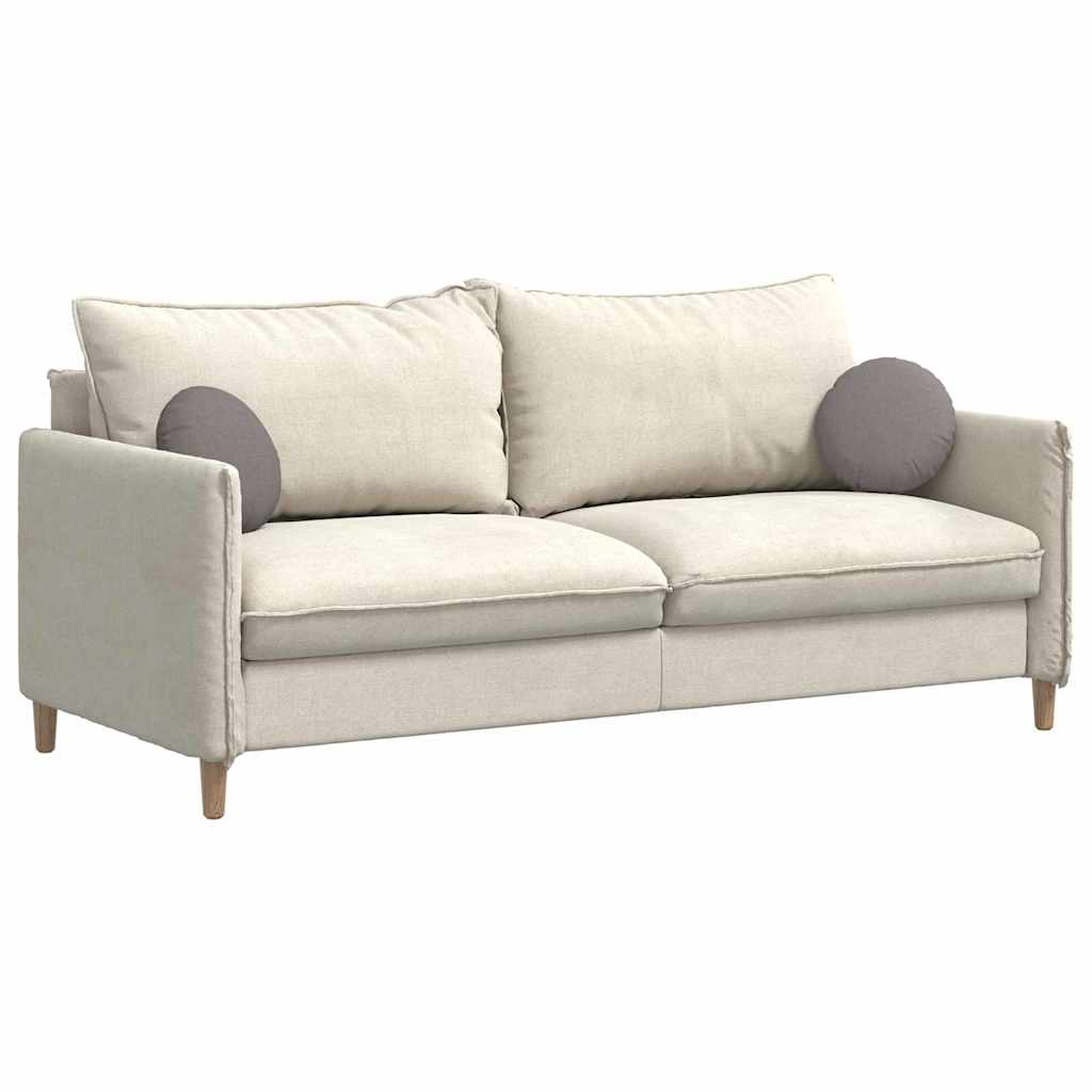 Vidaxx coussins d'assise 2 pcs tissu taupe ø30 x 13 cm