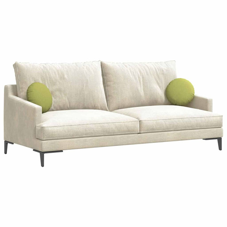 Vidaxx coussins d'assise 2 pcs tissu vert clair ø30 x 13 cm