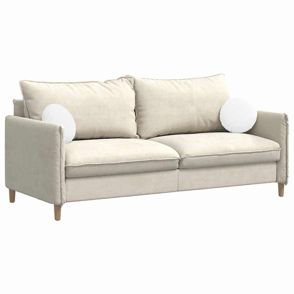 Vidaxx coussins d'assise 2 pcs blanc ø30 x 13 cm tissu