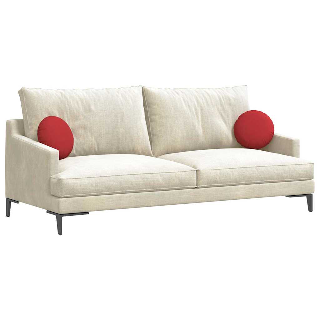 Vidaxx coussins d'assise 2 pcs rouge ø30 x 13 cm tissu