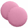 VidaXL coussins de siège 2 pcs rose ø30 x 13 cm tissu