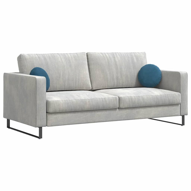 Vidaxx coussins d'assise 2 pièces bleu ø 40 x 13 cm velours