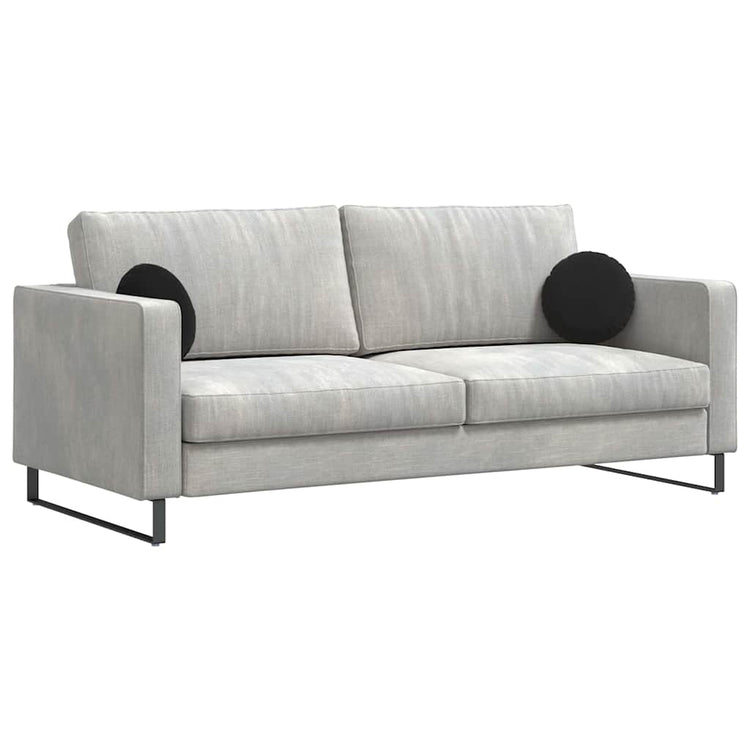 Vidaxx coussins d'assise 2 pièces noir ø 40 x 13 cm velours