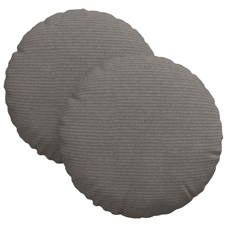 Vidaxx coussins d'assise 2 pièces tissu corde gris clair ø 30 x 13 cm