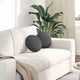 VidaXL coussins d'assise 2 pcs gris foncé ø 30 cm tissu coton