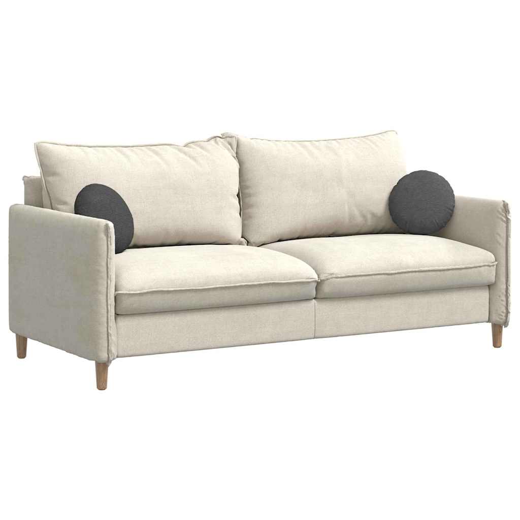 VidaXL coussins d'assise 2 pcs gris foncé ø 30 cm tissu coton