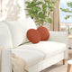 VidaXL coussins d'assise 2 pcs rouge-orange ø 30 cm tissu en coton