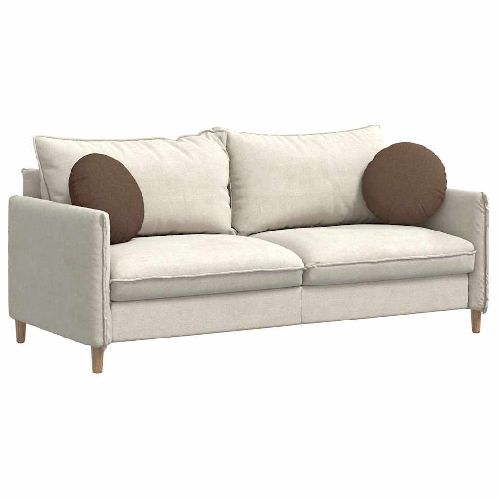 Vidaxx coussins d'assise 2 pcs marron ø40 x 13 cm tissu