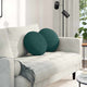 Vidaxx coussins d'assise 2 pcs tissu vert foncé ø40 x 13 cm