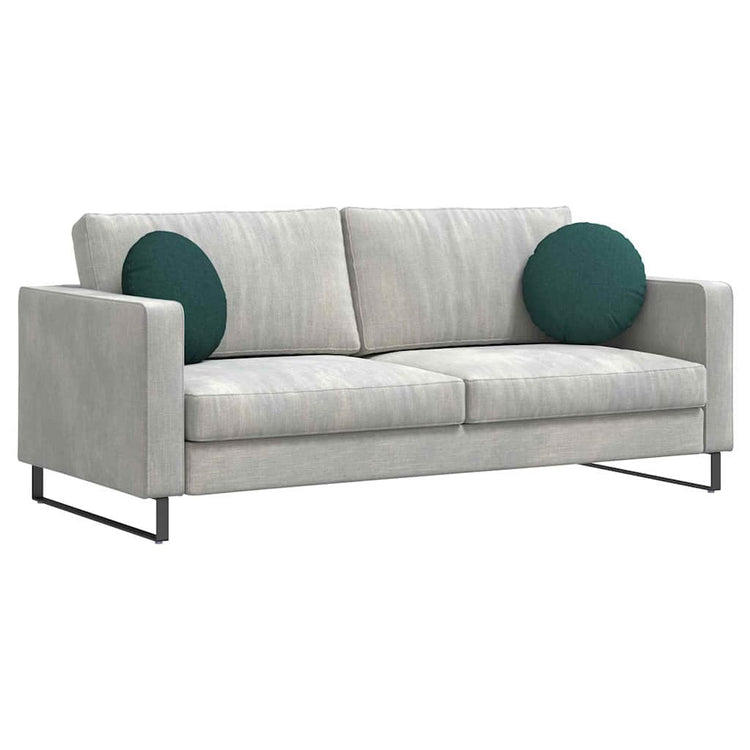 Vidaxx coussins d'assise 2 pcs tissu vert foncé ø40 x 13 cm