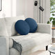 Vidaxx coussins d'assise 2 pcs bleu ø40 x 13 cm tissu