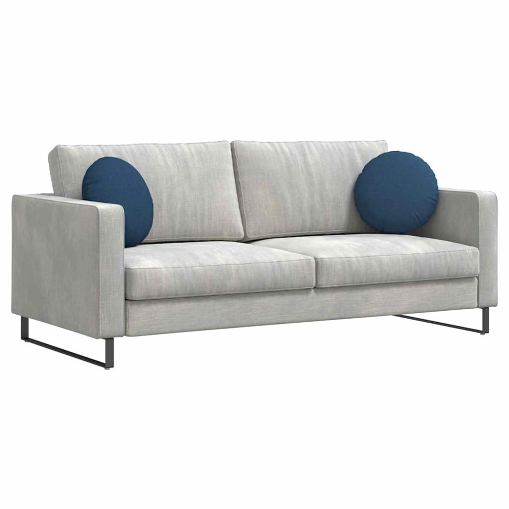 Vidaxx coussins d'assise 2 pcs bleu ø40 x 13 cm tissu