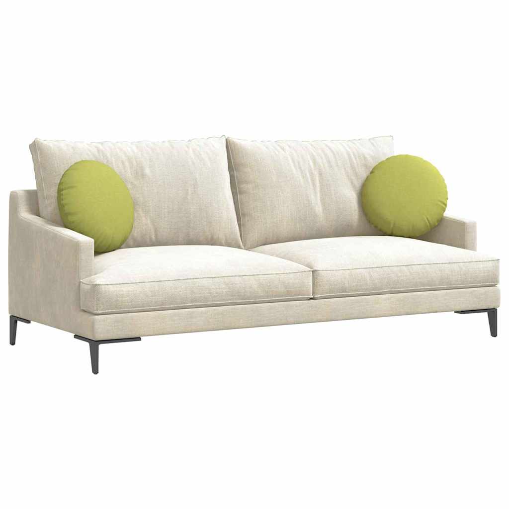 Vidaxx coussins d'assise 2 pcs tissu vert clair ø40 x 13 cm