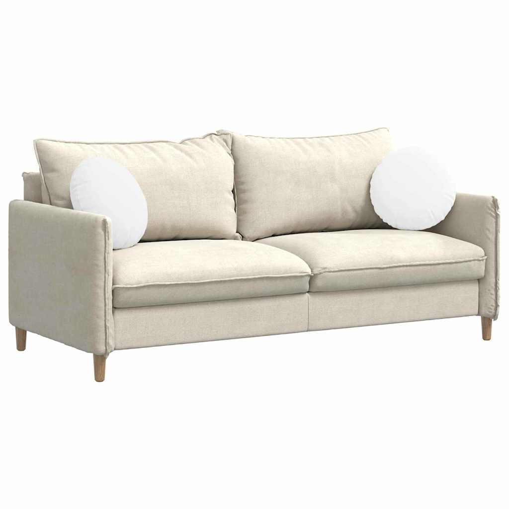 Vidaxx coussins d'assise 2 pcs blanc ø40 x 13 cm tissu