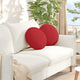 Vidaxx coussins d'assise 2 pcs rouge ø40 x 13 cm tissu