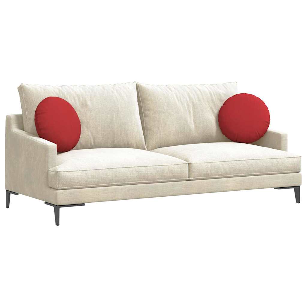 Vidaxx coussins d'assise 2 pcs rouge ø40 x 13 cm tissu