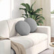 VidaXL coussins de siège 2 pcs gris nuage ø40 x 13 cm tissu