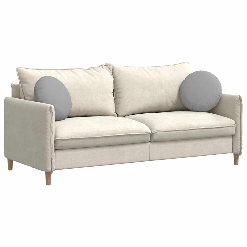 VidaXL coussins de siège 2 pcs gris nuage ø40 x 13 cm tissu