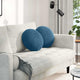 Vidaxx coussins d'assise 2 pièces bleu ø 40 x 13 cm velours