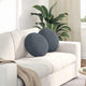 Vidaxx coussins d'assise 2 pièces gris foncé ø 40 x 13 cm velours