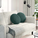 Vidaxx coussins d'assise 2 pièces vert foncé ø 40 x 13 cm velours