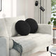Vidaxx coussins d'assise 2 pièces noir ø 40 x 13 cm velours