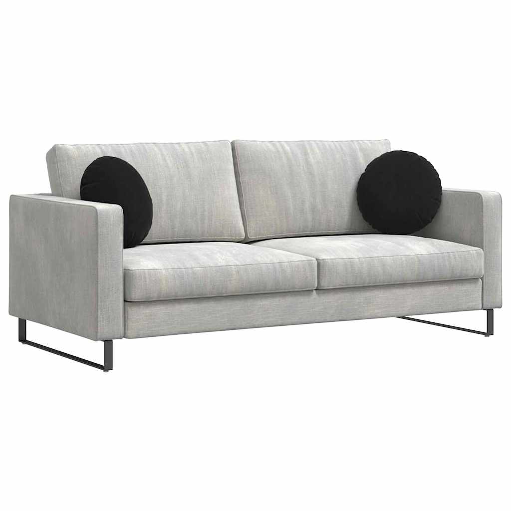 Vidaxx coussins d'assise 2 pièces noir ø 40 x 13 cm velours