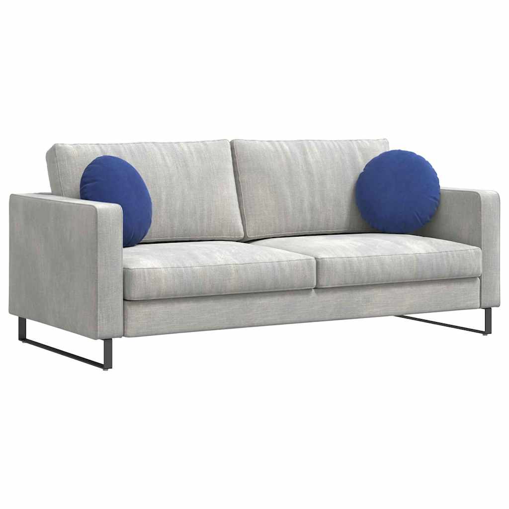 Vidaxx coussins de siège 2 pièces bleu police ø 40 x 13 cm velours