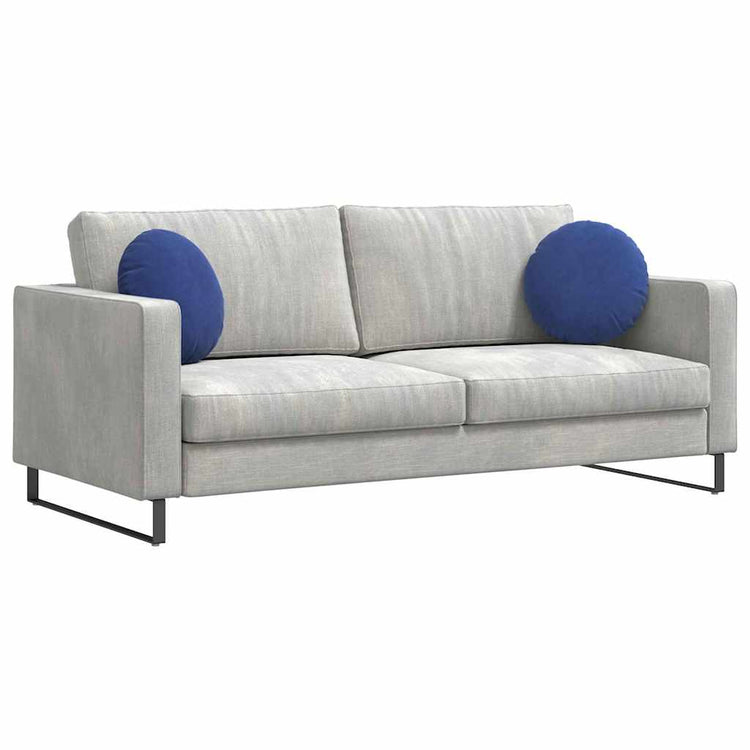 Vidaxx coussins de siège 2 pièces bleu police ø 40 x 13 cm velours
