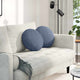 Vidaxx coussins d'assise 2 pcs bleu ø 40 cm tissu coton