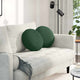 VidaXL coussins d'assise 2 pcs tissu coton vert foncé ø 40 cm