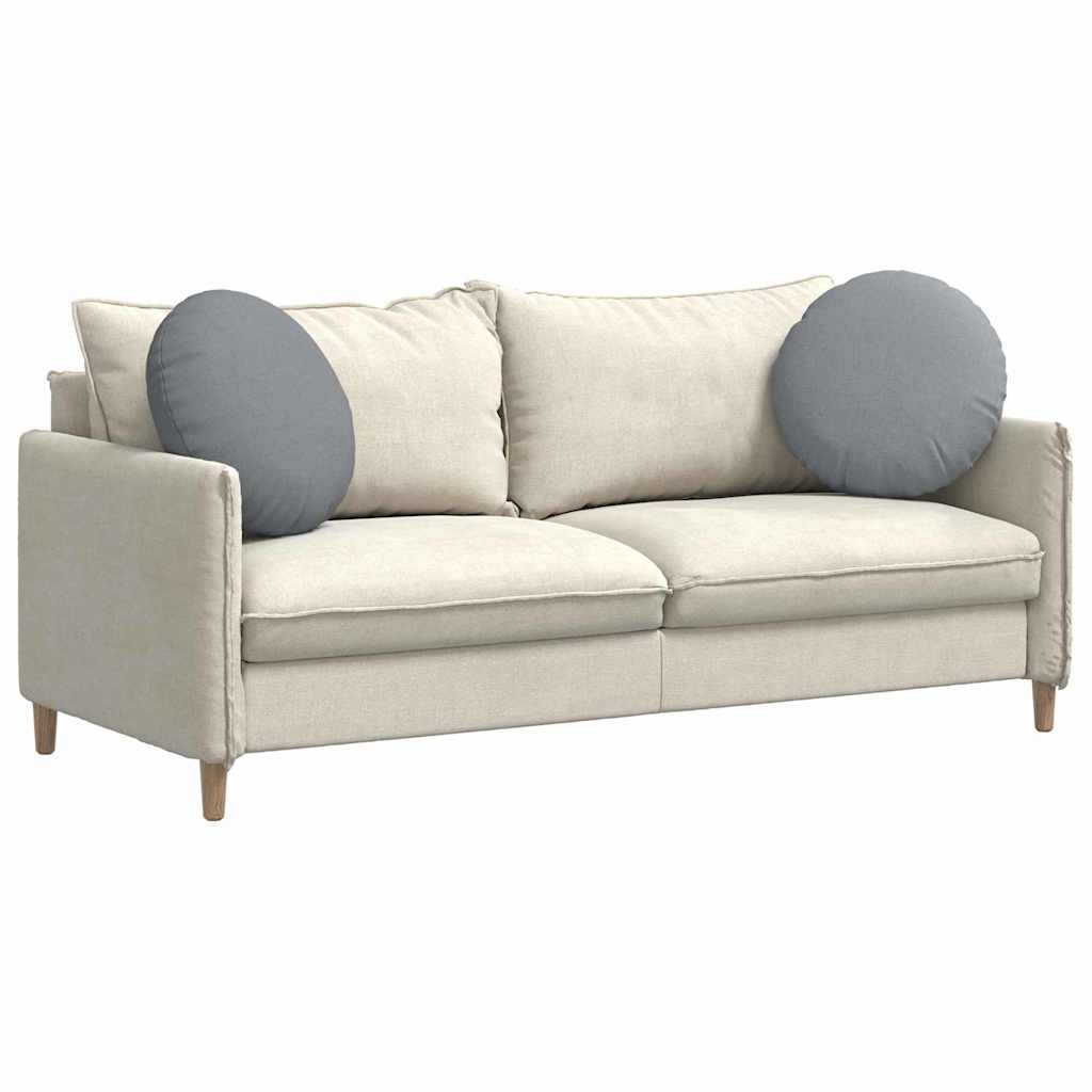 Vidaxx coussins d'assise 2 pcs tissu gris clair ø50 x 19 cm