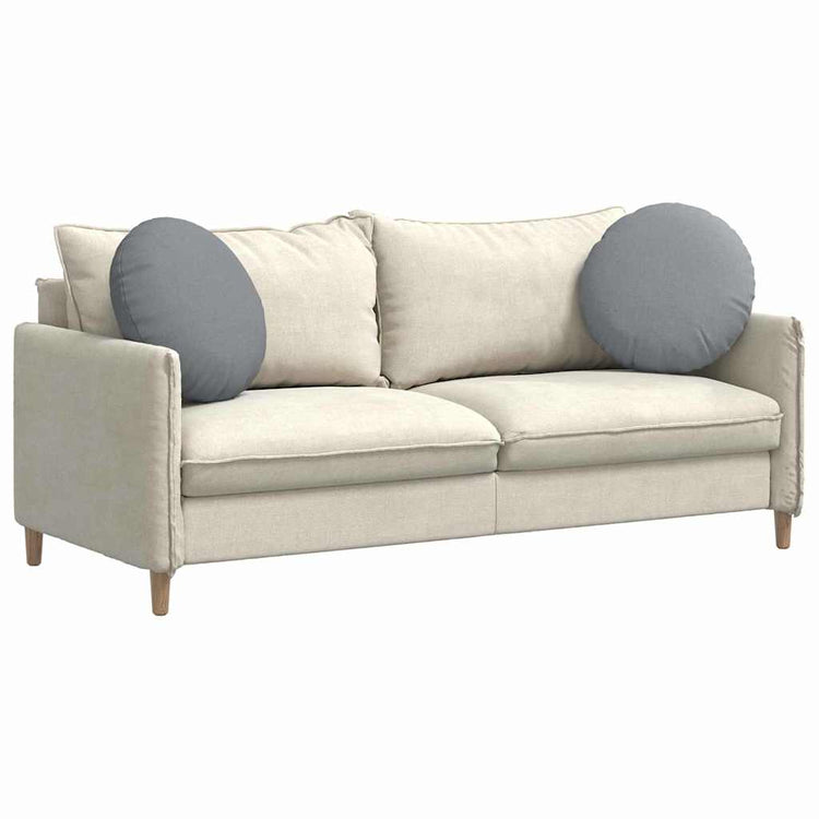 Vidaxx coussins d'assise 2 pcs tissu gris clair ø50 x 19 cm