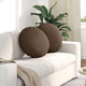 Vidaxx coussins d'assise 2 pcs marron ø50 x 19 cm tissu