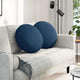 Vidaxx coussins d'assise 2 pcs bleu ø50 x 19 cm tissu
