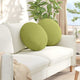 Vidaxx coussins d'assise 2 pcs tissu vert clair ø50 x 19 cm