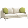Vidaxx coussins d'assise 2 pcs tissu vert clair ø50 x 19 cm