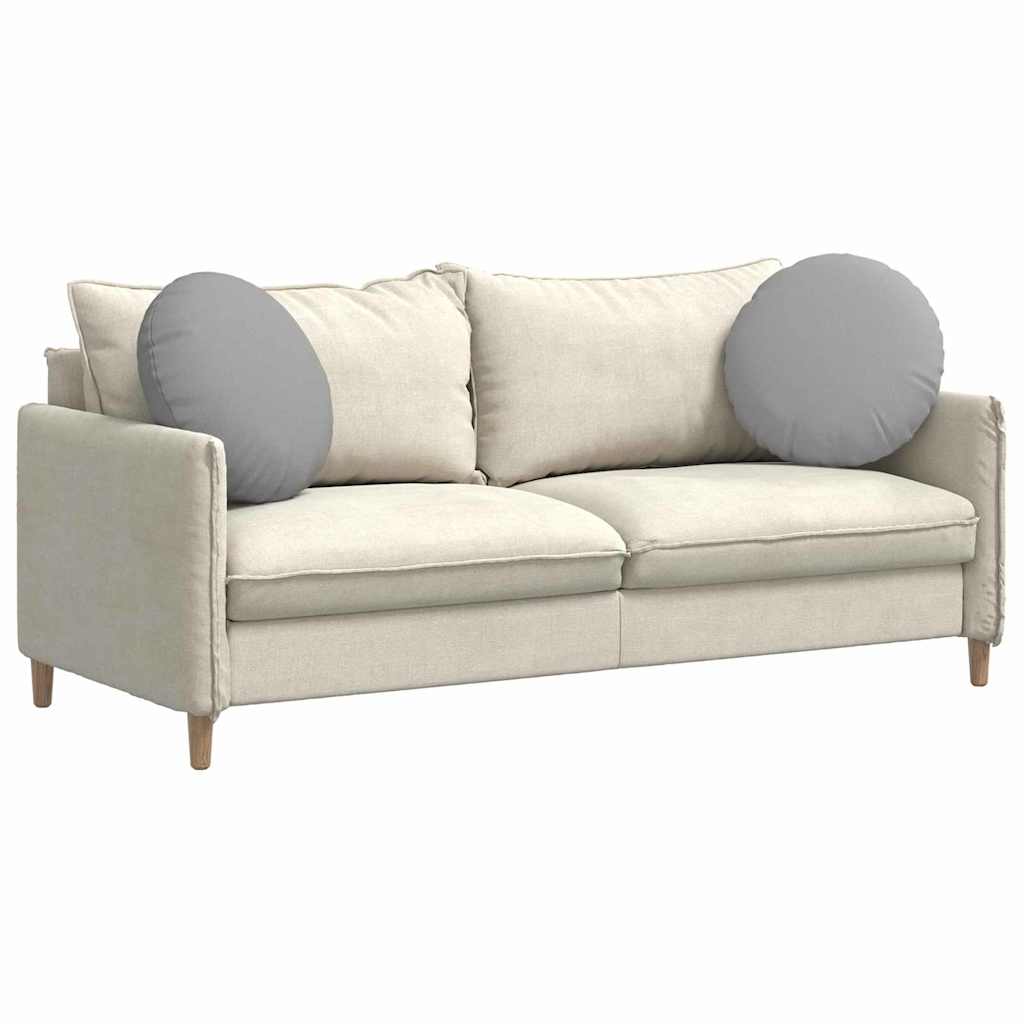 Vidaxx coussins d'assise 2 pcs gris nuage ø50 x 19 cm tissu