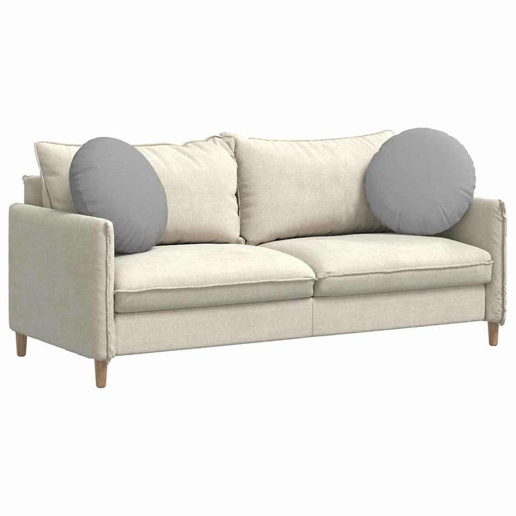 Vidaxx coussins d'assise 2 pcs gris nuage ø50 x 19 cm tissu