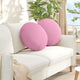 VidaXL coussins de siège 2 pcs rose ø50 x 19 cm tissu