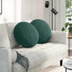 Vidaxx coussins d'assise 2 pièces vert foncé ø 40 x 13 cm velours