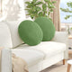 Vidaxx coussins d'assise 2 pièces vert clair ø 40 x 13 cm velours