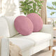 Vidaxx coussins d'assise 2 pièces rose ø 40 x 13 cm velours