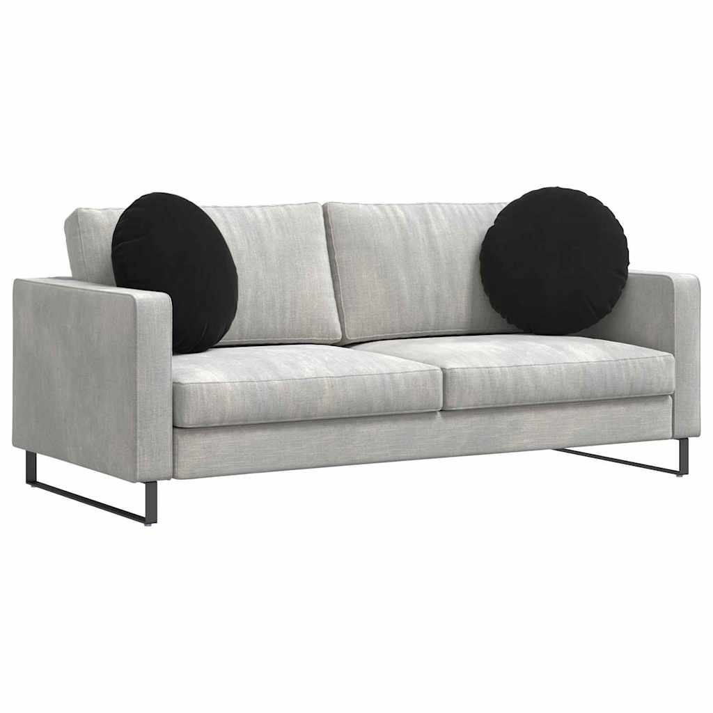 Vidaxx coussins d'assise 2 pièces noir ø 40 x 13 cm velours