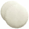 Vidaxx coussins d'assise 2 pièces crème ø 40 x 13 cm velours